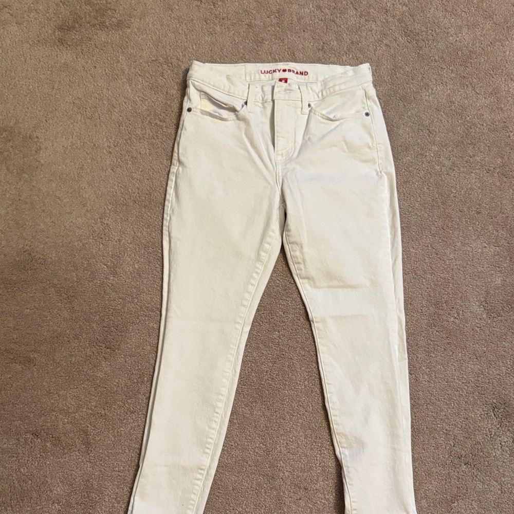 Lucky Brand Women's Cream Skinny Jeans